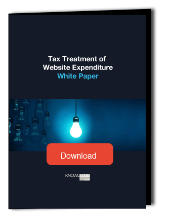 White Paper Tax Treatment of Website Expediture White Paper Tax Treatment of Website Expediture