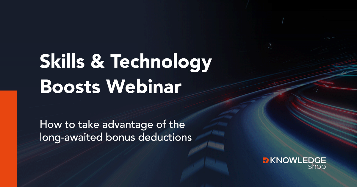 Skills and Technology Boosts Webinar